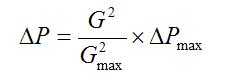 Flow calculation formula in pressure sensor use