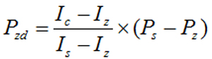 Formula to calculate standard pressure value Pzd to be input to pressure sensor Formula to calculate standard pressure value Pzd to be input to pressure sensor